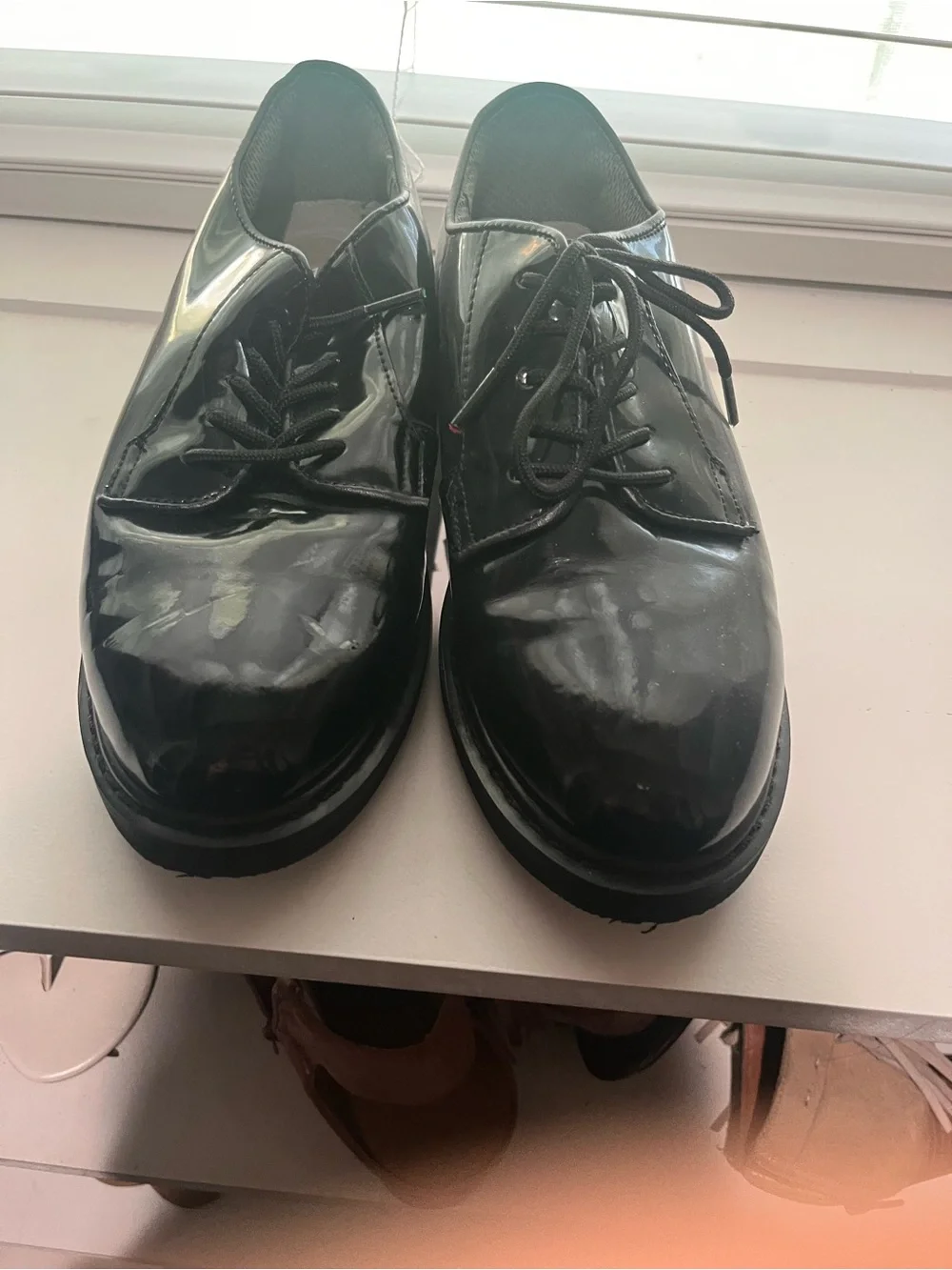 Rothco Glossy Black Lace-Up Dress Oxfords